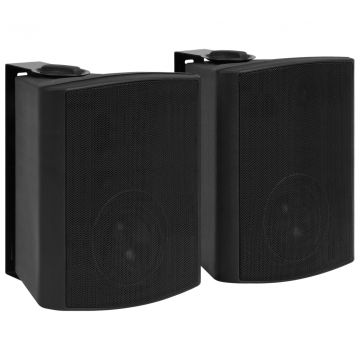  Prie sienos montuojami stereo garsiakalbiai, 2vnt., juodi, 120W