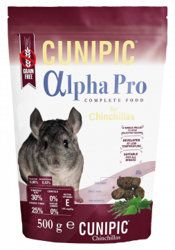 CUNIPIC Alpha Pro šinšilų pašaras 0.5 kg