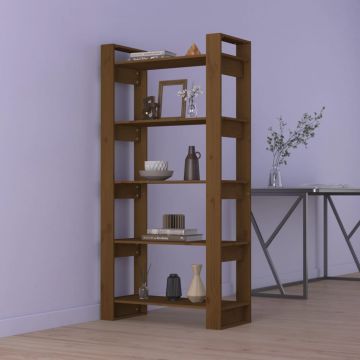  Spintelė knygoms/kambario pertvara, ruda, 80x35x160cm, mediena