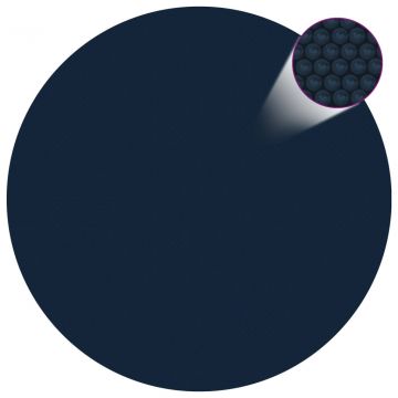  Saulę sugerianti baseino plėvelė, juoda/mėlyna, 527cm, PE