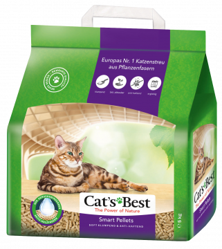 JRS CAT‘S BEST SMART PELLETS Sušokantis medžio drožlių kraikas katėms 10 l