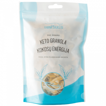 Keto granola „Kokosų energija“ Kabink šaukštu, 240 g.