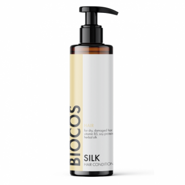 Plaukų kondicionierius su šilku ir proteinais BIOCOS SILK, 250 ml