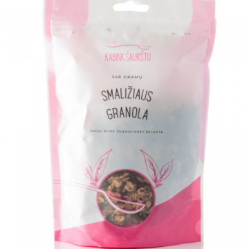 Smaližiaus granola Kabink šaukštu, 240 g.